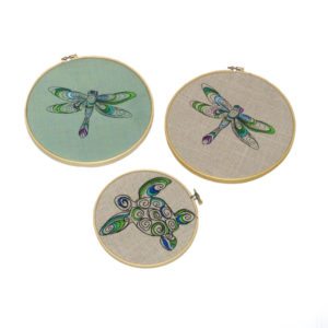 Embroidered/Decorative Hoop Art (8.25′)